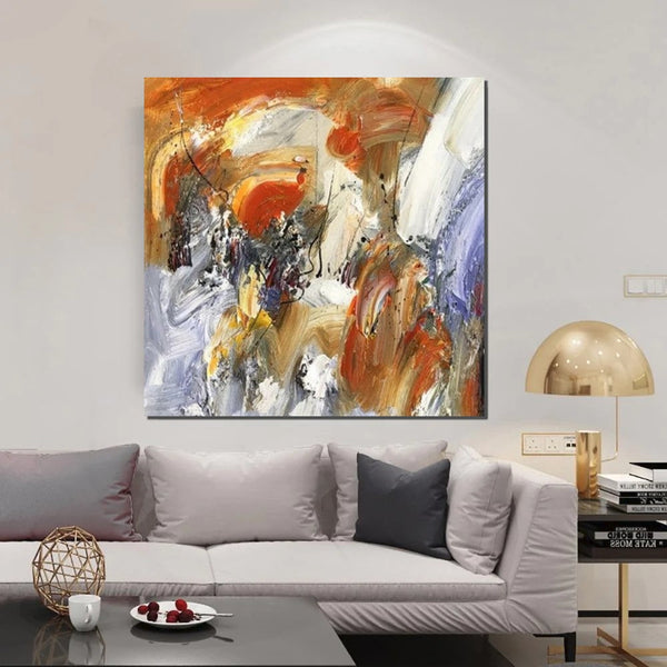 Large Paintings for Living Room, Bedroom Wall Painting, Hand Painted Acrylic Painting, Modern Contemporary Art, Modern Paintings for Dining Room-ArtWorkCrafts.com