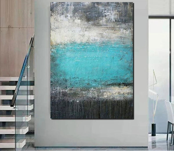 Canvas Painting for Living Room, Easy Abstract Painting Ideas for Interior Design, Modern Wall Art Painting, Huge Contemporary Abstract Artwork-ArtWorkCrafts.com
