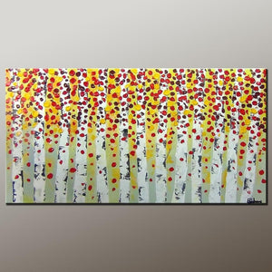 Living Room Wall Art, Canvas Art, Contemporary Art, Canvas Painting, Abstract Art Painting, Heavy Texture Painting, Modern Art, Flower Art, Canvas Wall Art-ArtWorkCrafts.com