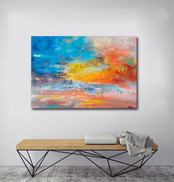 Large Paintings for Living Room, Buy Paintings Online, Wall Art Paintings for Bedroom, Simple Modern Art, Simple Abstract Art-ArtWorkCrafts.com