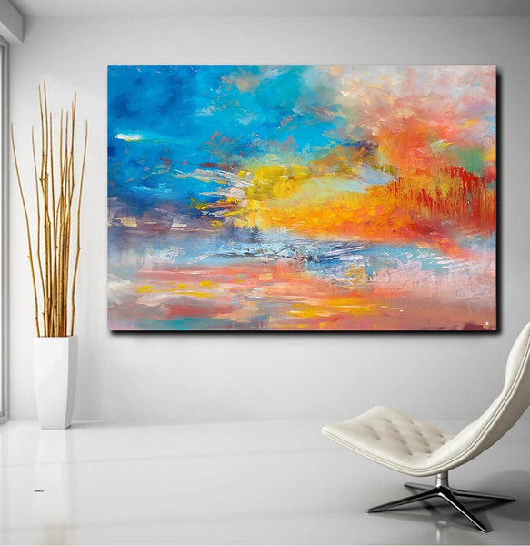 Large Paintings for Living Room, Buy Paintings Online, Wall Art Paintings for Bedroom, Simple Modern Art, Simple Abstract Art-ArtWorkCrafts.com