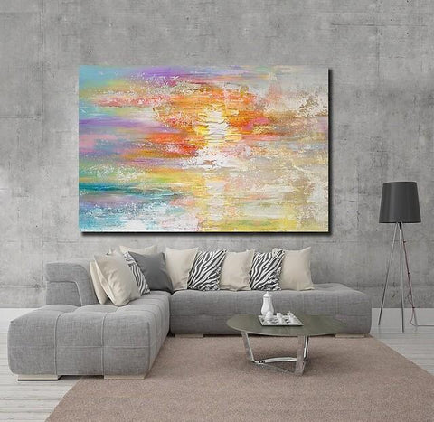 Wall Art Paintings, Simple Modern Art, Simple Abstract Painting, Large Paintings for Bedroom, Buy Paintings Online-ArtWorkCrafts.com