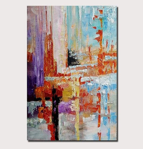 Simple Modern Art, Extra Large Wall Art Paintings, Simple Abstract Painting, Large Paintings for Bedroom-ArtWorkCrafts.com