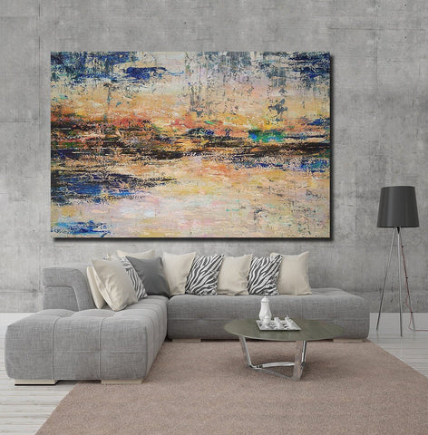 Acrylic Paintings for Living Room, Simple Modern Art, Abstract Acrylic Painting, Contemporary Wall Art Paintings, Buy Paintings Online-ArtWorkCrafts.com