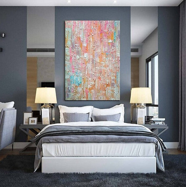 Large Paintings for Dining Room, Acrylic Painting on Canvas, Wall Art Paintings for Bedroom, Simple Modern Art, Simple Abstract Art-ArtWorkCrafts.com
