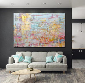 Hand Painted Wall Art, Simple Painting Ideas for Living Room, Acrylic Paintings for Bedroom-ArtWorkCrafts.com