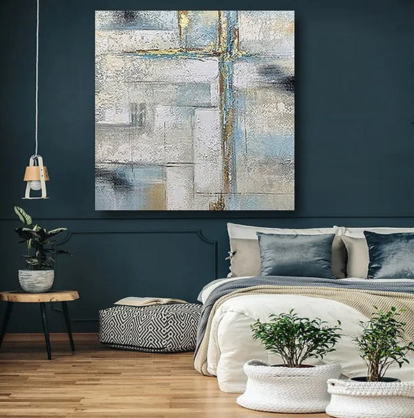 Simple Painting Ideas for Living Room, Acrylic Painting on Canvas, Large Paintings for Office, Buy Paintings Online, Oversized Canvas Paintings-ArtWorkCrafts.com
