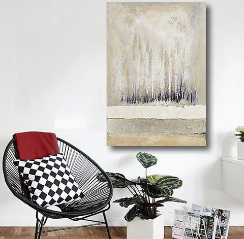Abstract Landscape Painting, Forest Tree Painting, Canvas Painting Landscape, Paintings for Living Room, Simple Modern Acrylic Paintings,-ArtWorkCrafts.com