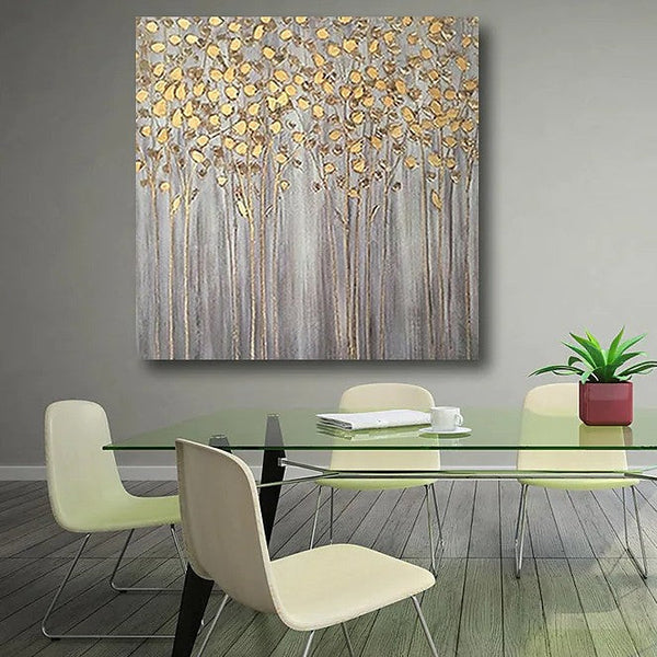 Birch Tree Paintings, Easy Painting Ideas for Bedroom, Acrylic Painting on Canvas, Large Acrylic Canvas Paintings, Huge Painting for Sale-ArtWorkCrafts.com