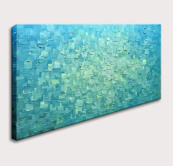 Modern Paintings for Living Room, Large Acrylic Paintings for Bedroom, Simple Wall Art Paintings, Impasto Artwork, Blue Abstract Paintings-ArtWorkCrafts.com