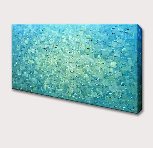 Modern Paintings for Living Room, Large Acrylic Paintings for Bedroom, Simple Wall Art Paintings, Impasto Artwork, Blue Abstract Paintings-ArtWorkCrafts.com