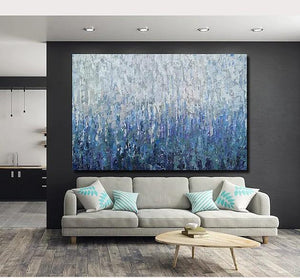 Simple Painting Ideas for Bedroom, Palette Knife Paintings, Hand Painted Canvas Art, Modern Paintings for Living Room-ArtWorkCrafts.com