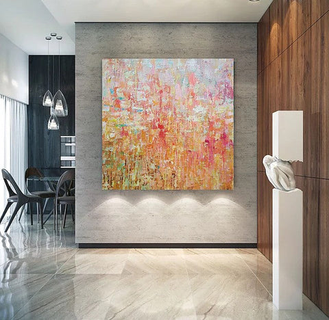 Simple Painting Ideas for Dining Room, Acrylic Painting on Canvas, Simple Modern Paintings for Living Room, Huge Canvas Paintings, Large Painting for Sale-ArtWorkCrafts.com
