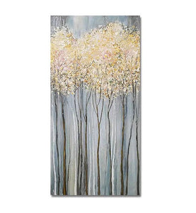 Modern Abstract Art Paintings, Tree Wall Art Paintings, Acrylic Paintings for Dining Room, Hand Painted Art, Abstract Landscape Paintings, Bedroom Wall Art Ideas-ArtWorkCrafts.com