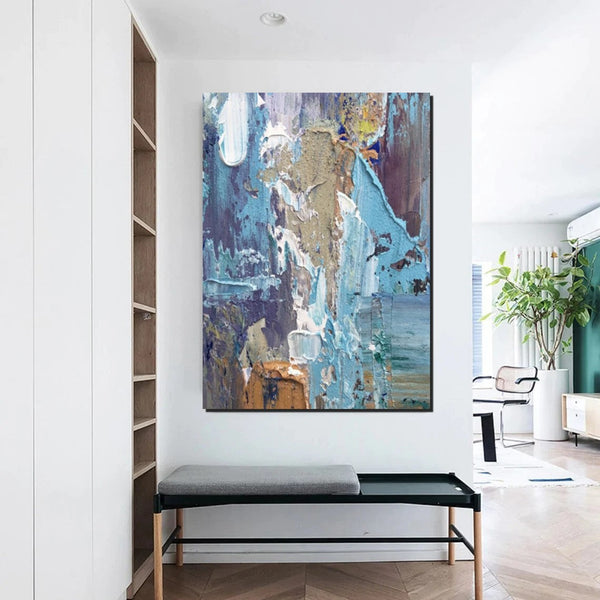 Hand Painted Wall Painting, Abstract Acrylic Painting for Bedroom, Simple Modern Abstract Art, Extra Large Painting Ideas for Living Room-ArtWorkCrafts.com