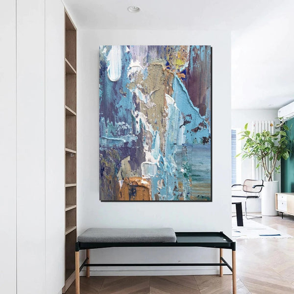 Hand Painted Wall Painting, Abstract Acrylic Painting for Bedroom, Simple Modern Abstract Art, Extra Large Painting Ideas for Living Room-ArtWorkCrafts.com