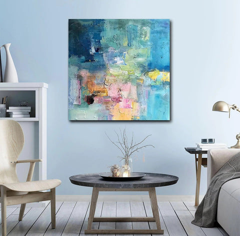 Simple Abstract Art, Simple Modern Wall Art Paintings, Abstract Paintings for Bedroom, Modern Paintings for Living Room, Acrylic Painting on Canvas-ArtWorkCrafts.com