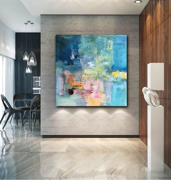 Simple Abstract Art, Simple Modern Wall Art Paintings, Abstract Paintings for Bedroom, Modern Paintings for Living Room, Acrylic Painting on Canvas-ArtWorkCrafts.com