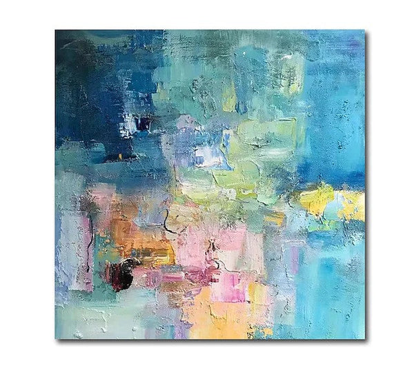 Simple Abstract Art, Simple Modern Wall Art Paintings, Abstract Paintings for Bedroom, Modern Paintings for Living Room, Acrylic Painting on Canvas-ArtWorkCrafts.com