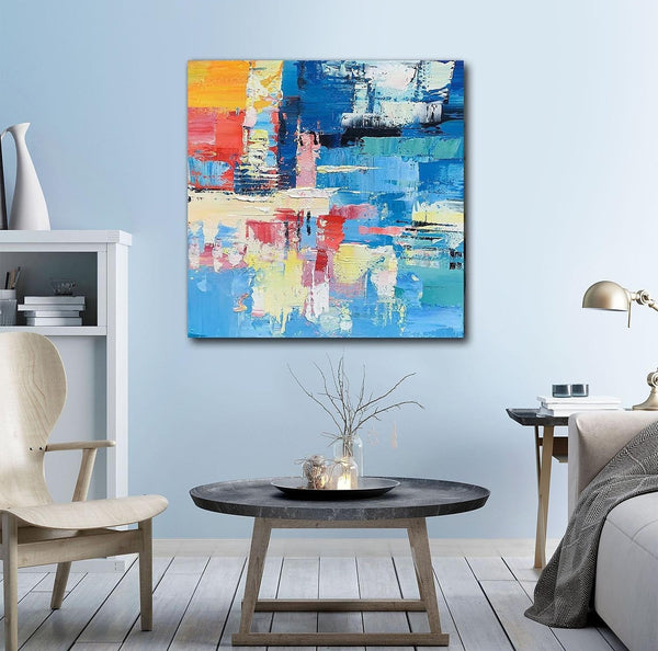 Simple Abstract Art, Simple Modern Wall Art, Abstract Paintings for Living Room, Hand Painted Canvas Painting, Modern Paintings for Bedroom-ArtWorkCrafts.com