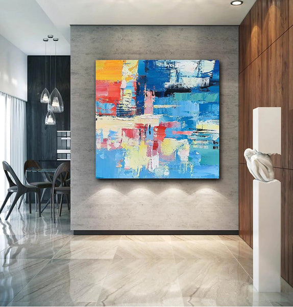 Simple Abstract Art, Simple Modern Wall Art, Abstract Paintings for Living Room, Hand Painted Canvas Painting, Modern Paintings for Bedroom-ArtWorkCrafts.com