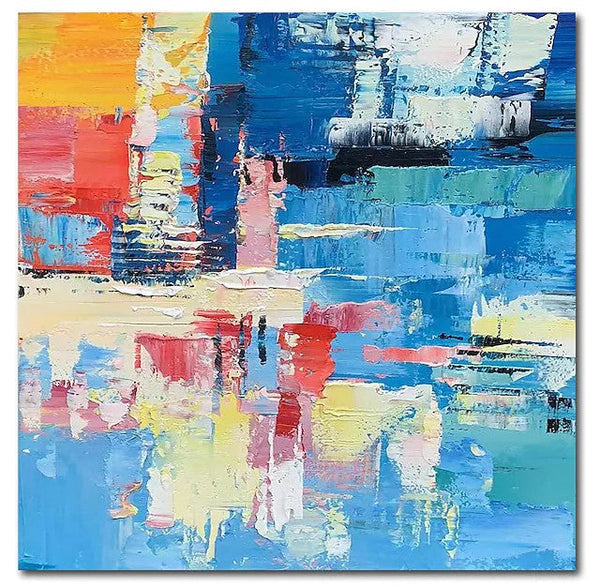 Simple Abstract Art, Simple Modern Wall Art, Abstract Paintings for Living Room, Hand Painted Canvas Painting, Modern Paintings for Bedroom-ArtWorkCrafts.com