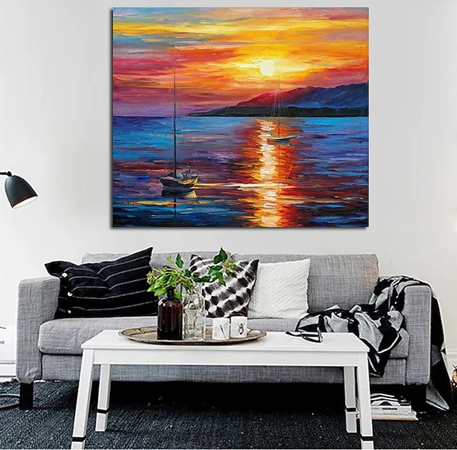 Hand Painted Canvas Painting, Simple Modern Art, Paintings for Living