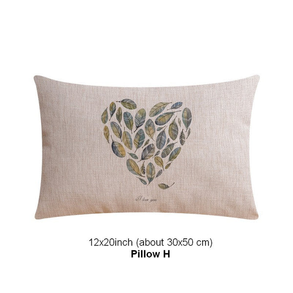 Throw Pillows for Couch, Simple Decorative Pillow Covers, Decorative Sofa Pillows for Children's Room, Love Birds Decorative Throw Pillows-ArtWorkCrafts.com