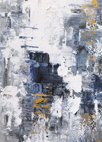 Living Room Abstract Wall Art Ideas, Large Acrylic Canvas Paintings, Large Wall Art Ideas, Impasto Painting, Simple Modern Abstract Painting-ArtWorkCrafts.com