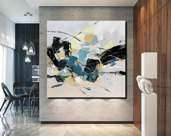 Bedroom Abstract Paintings, Simple Modern Paintings, Abstract Contemporary Art, Large Painting for Sale, Hand Painted Canvas Art-ArtWorkCrafts.com