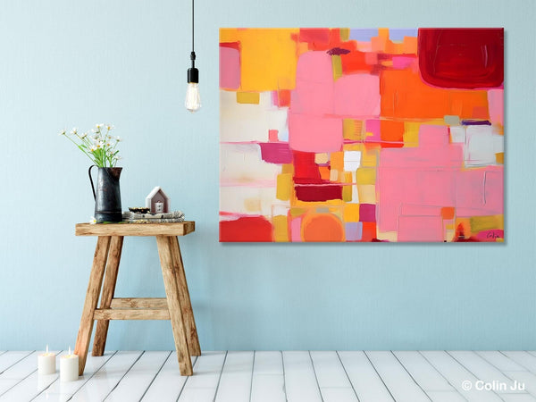 Original Acrylic Wall Art, Oversized Contemporary Acrylic Paintings, Abstract Canvas Paintings, Extra Large Canvas Painting for Living Room-ArtWorkCrafts.com