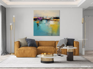 Large Abstract Painting for Bedroom, Modern Acrylic Paintings, Original Modern Wall Art Paintings, Oversized Contemporary Canvas Paintings-ArtWorkCrafts.com