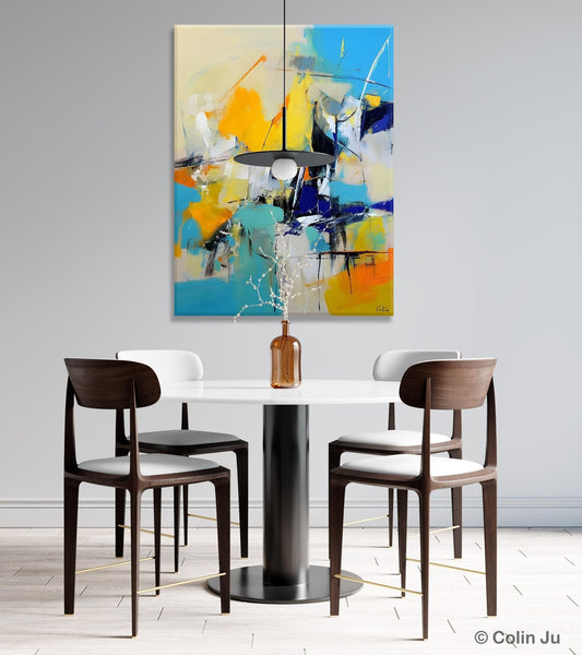 Original Canvas Wall Art, Oversized Contemporary Acrylic Paintings, Modern Abstract Paintings, Extra Large Canvas Painting for Living Room-ArtWorkCrafts.com