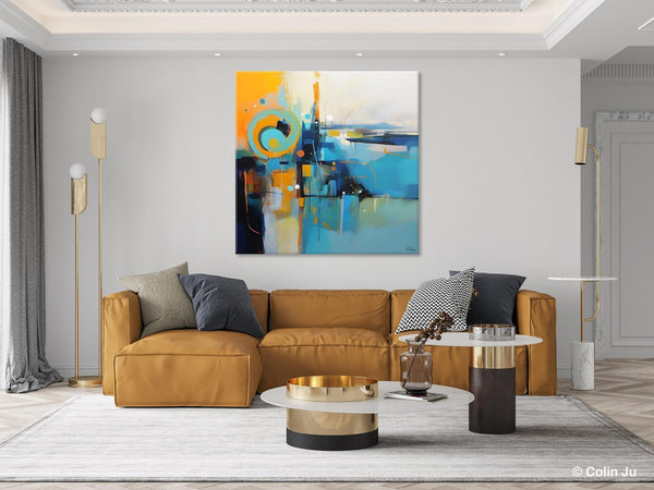 Modern Acrylic Paintings, Large Abstract Painting for Bedroom, Original Modern Wall Art Paintings, Oversized Contemporary Canvas Paintings-ArtWorkCrafts.com