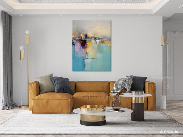 Oversized Contemporary Acrylic Paintings, Modern Abstract Paintings, Extra Large Canvas Painting for Living Room, Original Canvas Wall Art-ArtWorkCrafts.com
