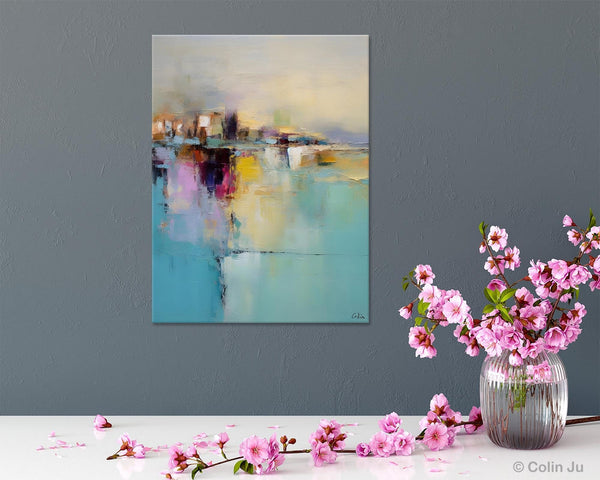 Oversized Contemporary Acrylic Paintings, Modern Abstract Paintings, Extra Large Canvas Painting for Living Room, Original Canvas Wall Art-ArtWorkCrafts.com