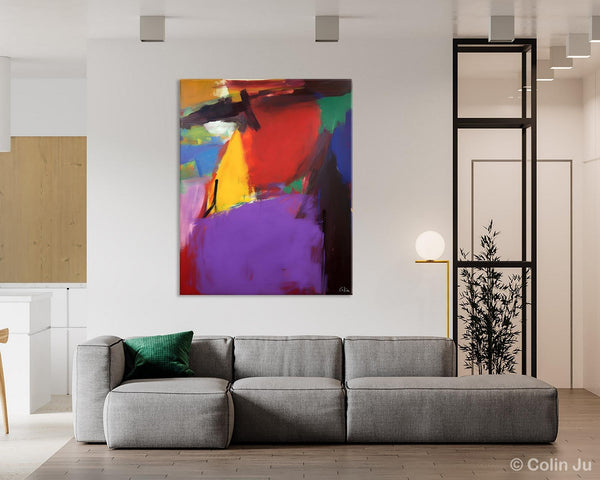 Abstract Painting on Canvas, Extra Large Abstract Painting for Living Room, Large Original Abstract Wall Art, Contemporary Acrylic Paintings-ArtWorkCrafts.com