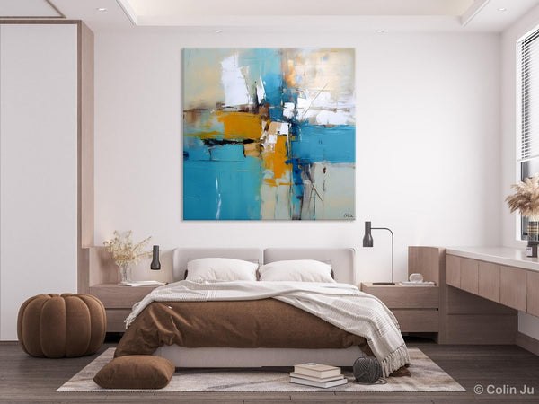 Large Abstract Painting for Bedroom, Original Modern Wall Art Paintings, Oversized Contemporary Canvas Paintings, Modern Acrylic Artwork-ArtWorkCrafts.com