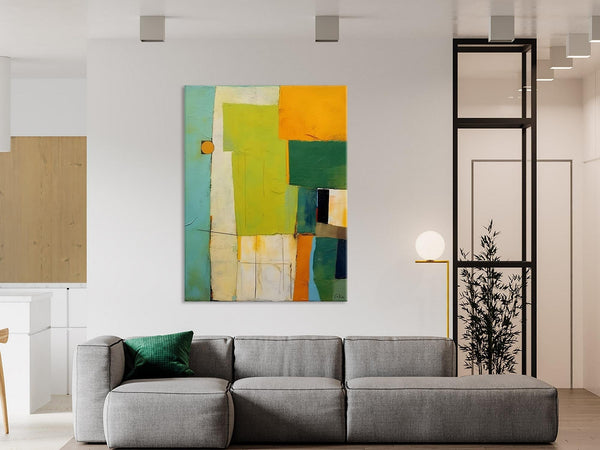 Simple Modern Wall Art, Oversized Contemporary Acrylic Paintings, Extra Large Canvas Painting for Living Room, Original Abstract Paintings-ArtWorkCrafts.com