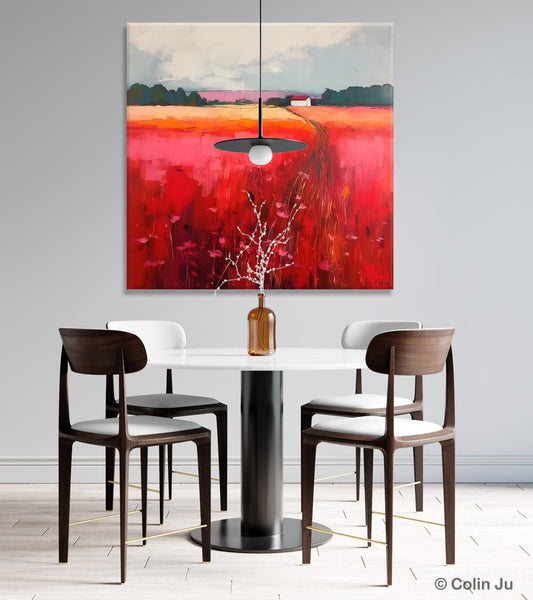 Original Landscape Paintings, Oversized Modern Wall Art Paintings, Modern Acrylic Artwork on Canvas, Large Abstract Painting for Living Room-ArtWorkCrafts.com