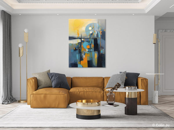 Extra Large Painting for Sale, Oversized Contemporary Acrylic Paintings, Extra Large Canvas Painting for Bedroom, Original Abstract Painting-ArtWorkCrafts.com