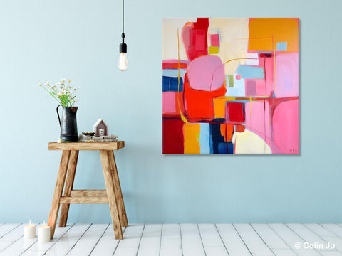 Ultra Modern Acrylic Paintings, Abstract Painting for Bedroom, Original Modern Wall Art Paintings, Oversized Contemporary Canvas Paintings-ArtWorkCrafts.com