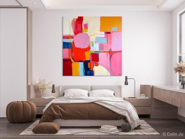 Ultra Modern Acrylic Paintings, Abstract Painting for Bedroom, Original Modern Wall Art Paintings, Oversized Contemporary Canvas Paintings-ArtWorkCrafts.com