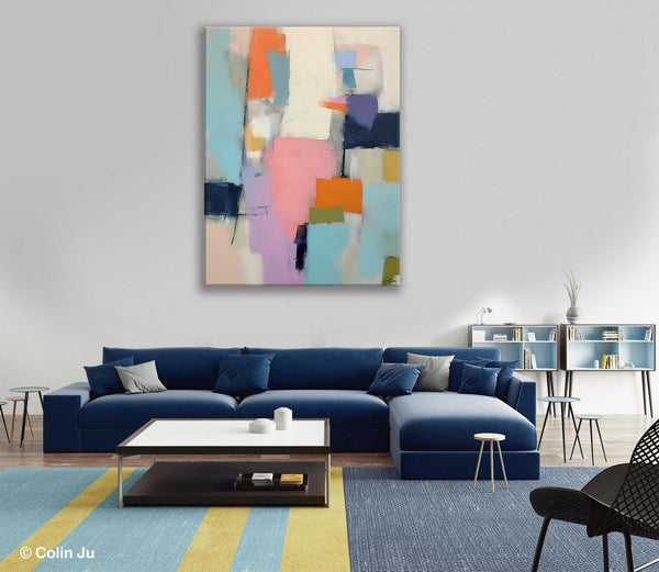 Modern Paintings, Large Contemporary Wall Art, Acrylic Painting on Canvas, Extra Large Paintings for Dining Room, Original Abstract Painting-ArtWorkCrafts.com