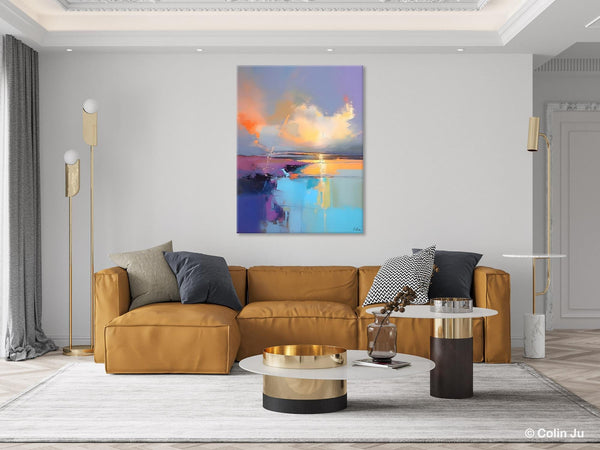 Original Landscape Paintings, Modern Paintings, Large Contemporary Wall Art, Acrylic Painting on Canvas, Extra Large Paintings for Bedroom-ArtWorkCrafts.com