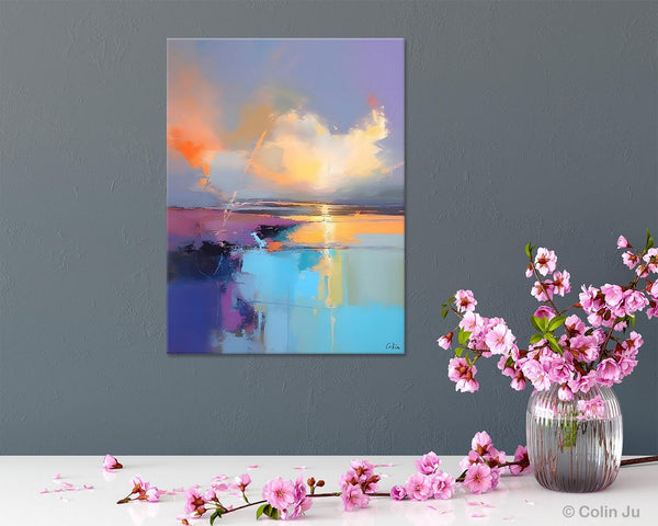 Original Landscape Paintings, Modern Paintings, Large Contemporary Wall Art, Acrylic Painting on Canvas, Extra Large Paintings for Bedroom-ArtWorkCrafts.com