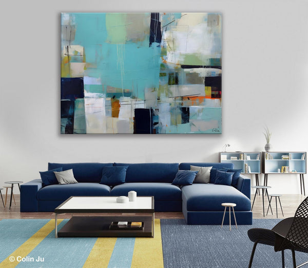 Modern Wall Art Ideas for Living Room, Extra Large Canvas Paintings, Original Abstract Painting, Impasto Art, Contemporary Acrylic Paintings-ArtWorkCrafts.com