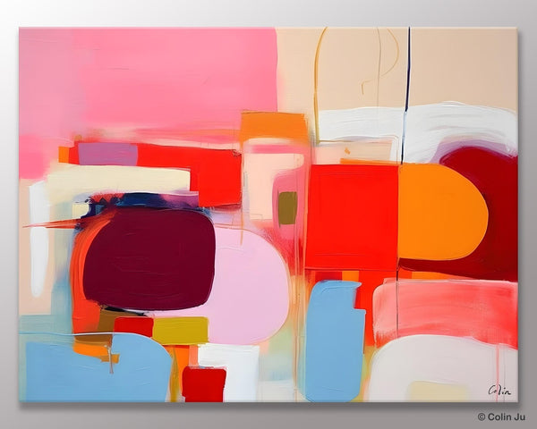 Extra Large Canvas Paintings, Original Abstract Art, Modern Wall Art Ideas for Dining Room, Impasto Painting, Contemporary Acrylic Paintings-ArtWorkCrafts.com