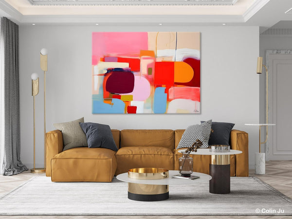 Extra Large Canvas Paintings, Original Abstract Art, Modern Wall Art Ideas for Dining Room, Impasto Painting, Contemporary Acrylic Paintings-ArtWorkCrafts.com