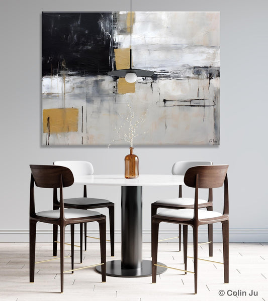Original Abstract Art, Modern Wall Art Ideas for Bedroom, Extra Large Canvas Paintings, Impasto Art Painting, Contemporary Acrylic Paintings-ArtWorkCrafts.com